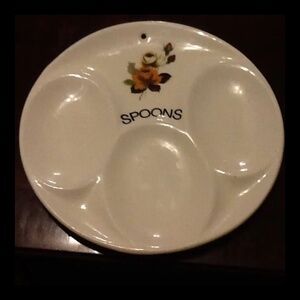 COPY - A vintage Royal Winton triple spoon rest , made in England- collectible-…